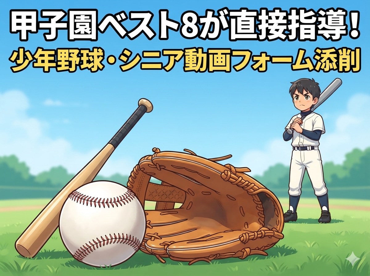 中学全国3位＆甲子園8強が野球フォーム添削します 完全チャット限定顔出し不要で全国レベルの技術を伝授！ イメージ1