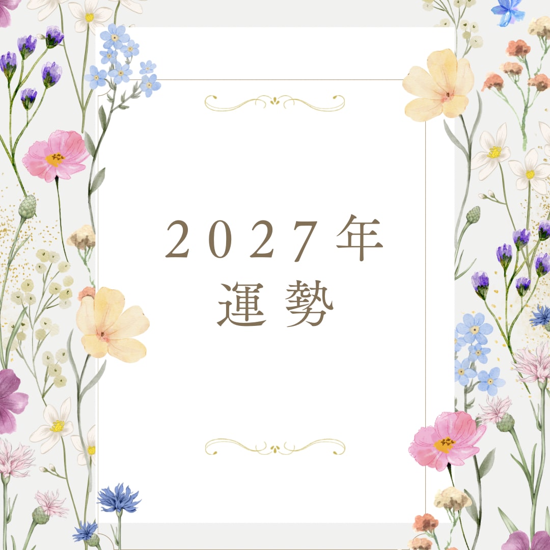 2027年の運勢を13項目みます 恋愛✨仕事✨人間関係✨出会い✨臨時収入✨旅行✨趣味など イメージ1