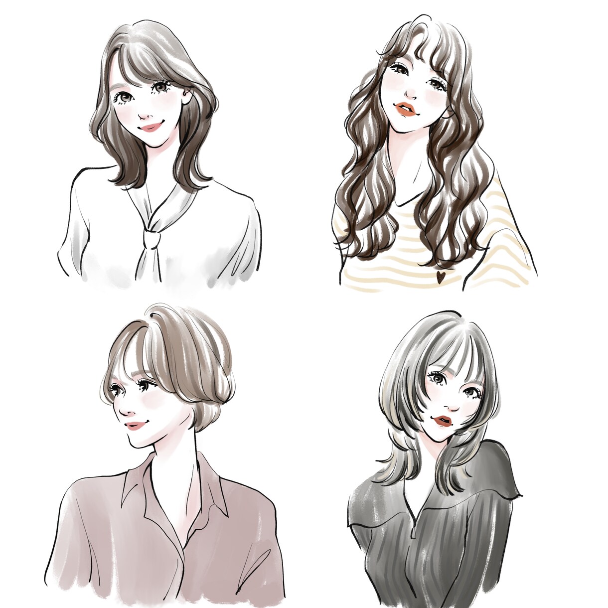 雑誌やメディアで実績有☆カットイラスト描きます オシャレで目を惹く挿絵をお描きします！人物・食物・建物 イメージ1
