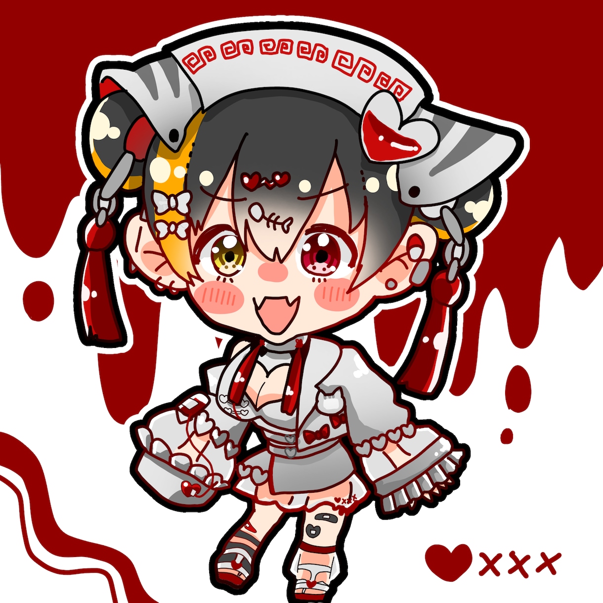 ミニキャラ、SD描きます キラキラした可愛い絵を描きます イメージ1