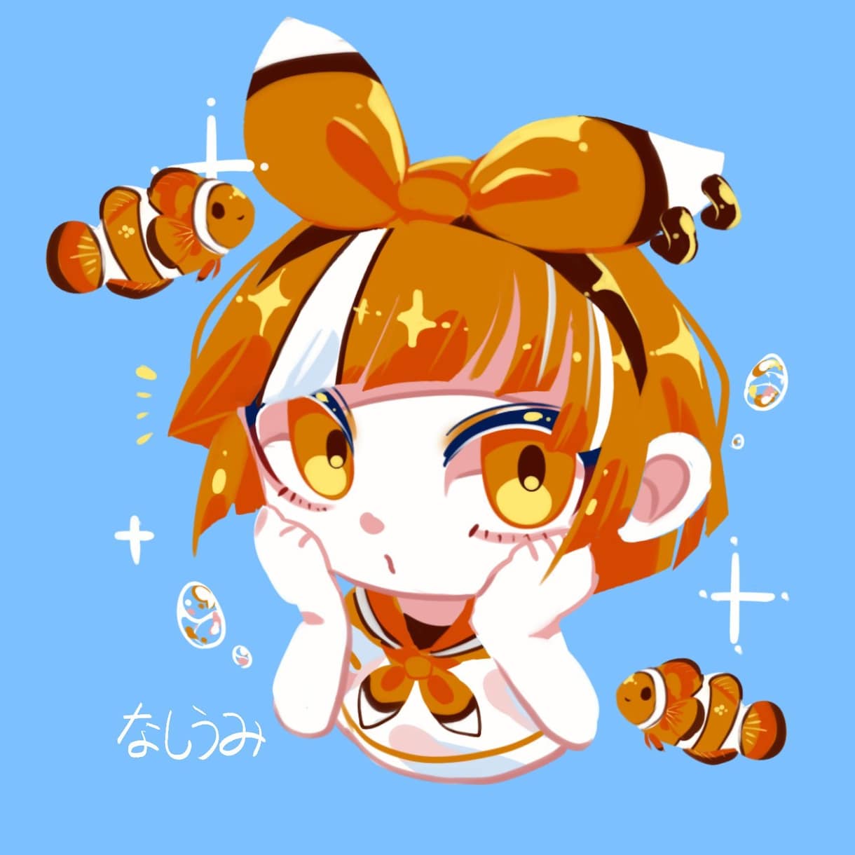 ラインレススタイルのアイコン描きます あなたのキャラクターの個性を大切に、可愛く仕上げます イメージ1