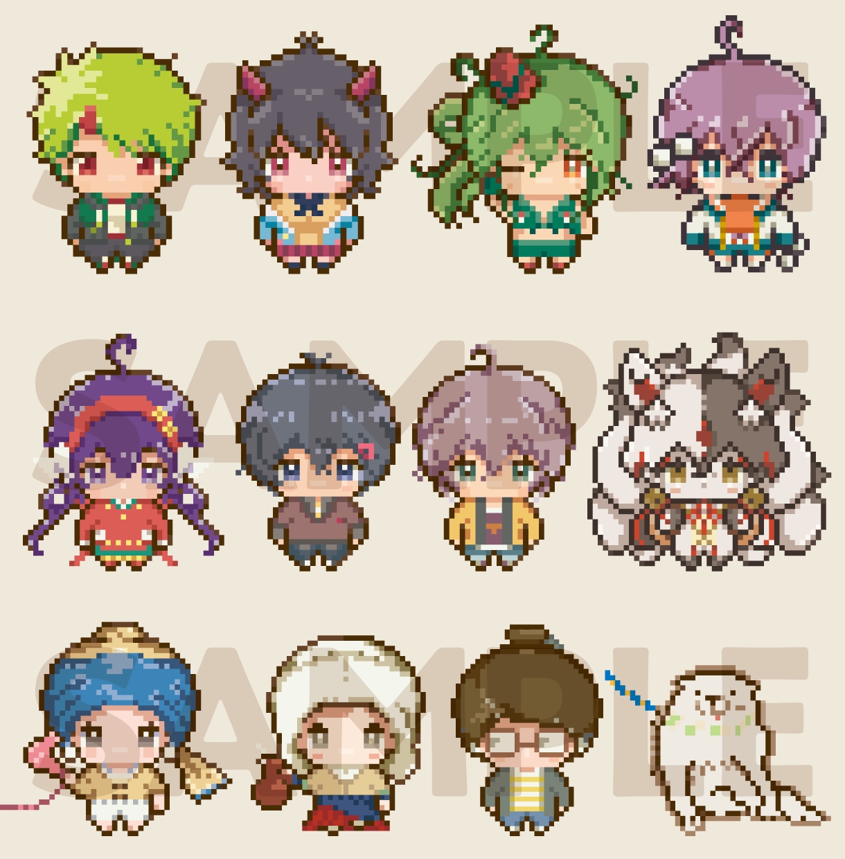 Illustratorでドット絵キャラ作成します 50×50ドットキャラを1250px×1250pxPNG納品 イメージ2