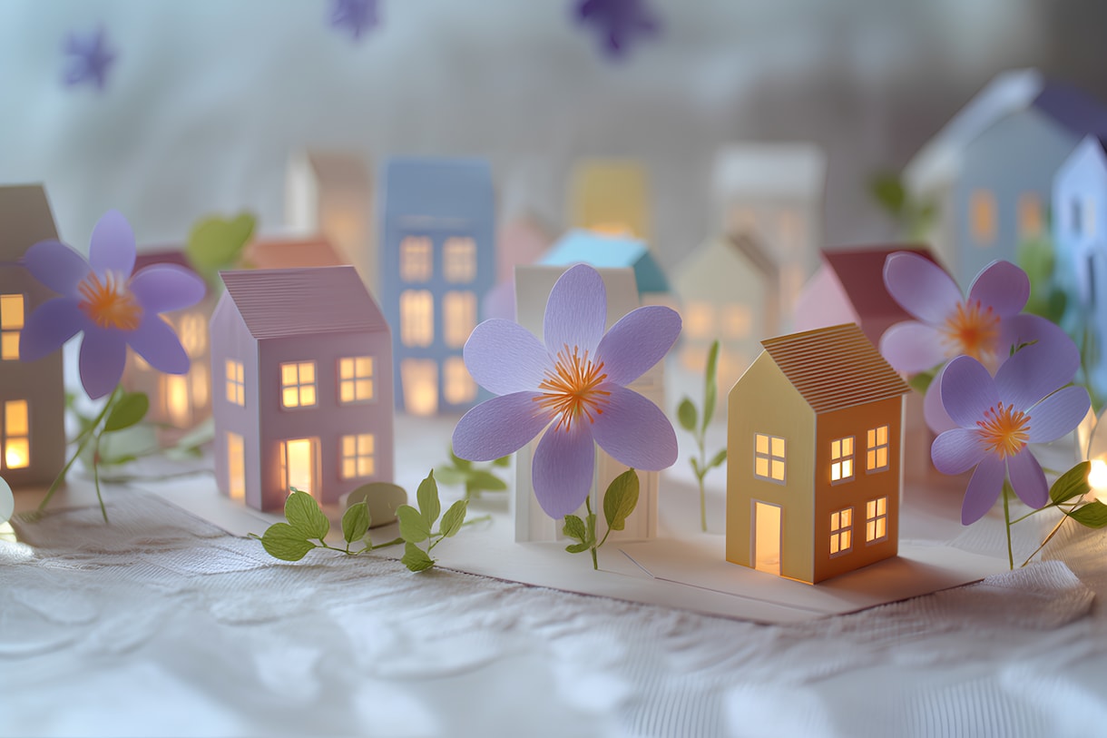 街づくり・住宅・暮らしのイラスト素材をご提供します パンフレットやWebサイト制作などの利用に最適です。 イメージ1