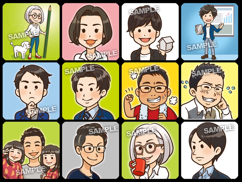 なんとなーく似てる、好印象なアイコンを制作します ★商用・2次利用OK! ブログやLINE、SNSアイコンに! イメージ4