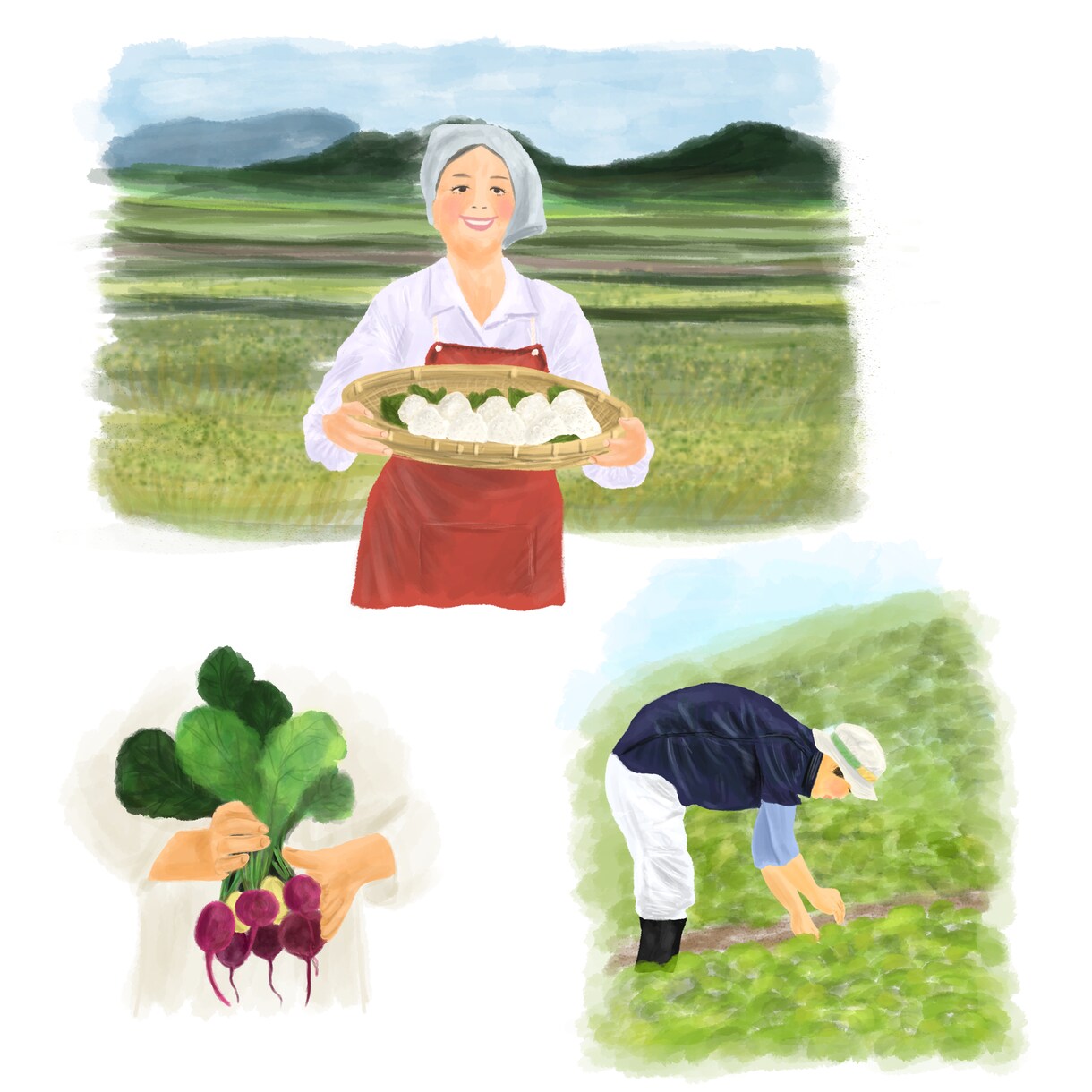 手書きタッチのオリジナルのイラストを描きます 個人・企業◎似顔絵、SNS、WEB、カタログ、広告、挿絵に イメージ8