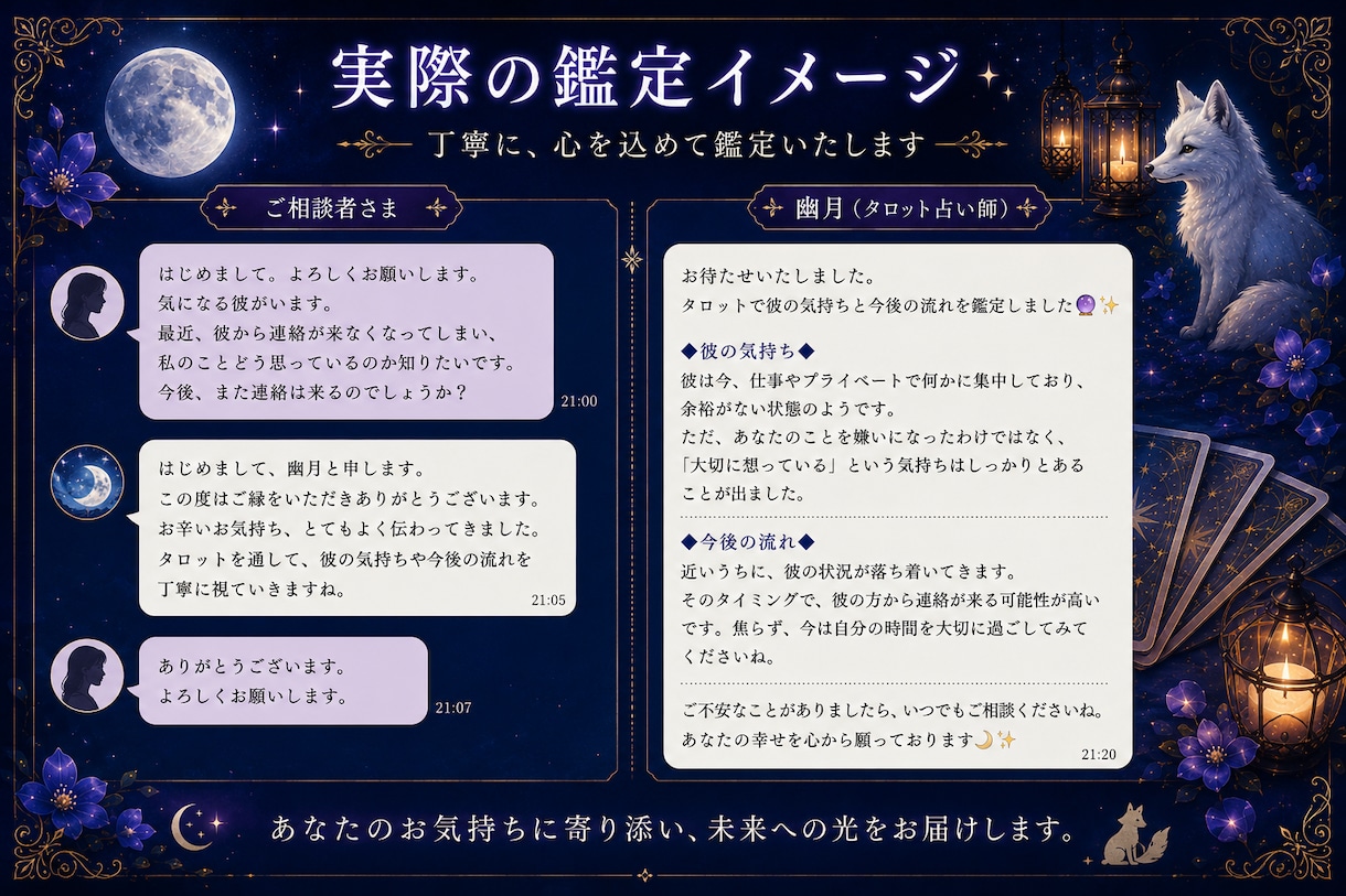 相手の気持ちをタロットで鑑定します その恋の“裏側”まで視ていきます イメージ6