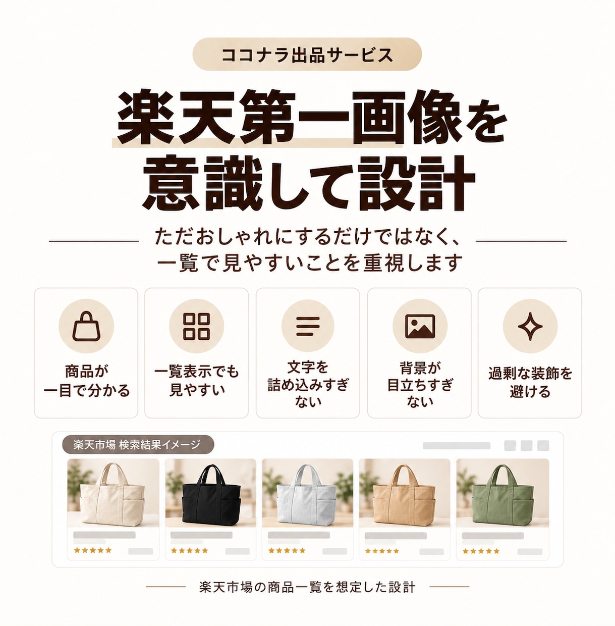 楽天の第一画像を白抜き1枚から魅力的に制作します 商品写真1枚でOK｜AI背景＋デザイナー仕上げで楽天向けに イメージ3