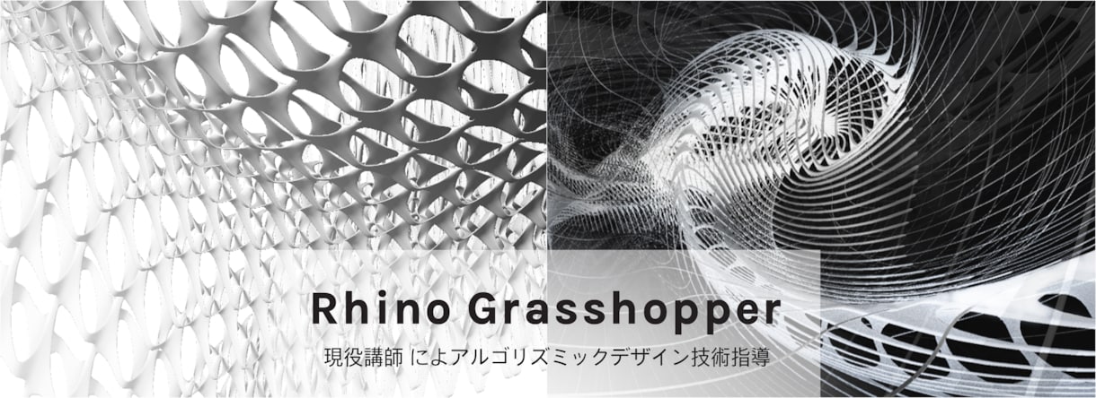 Rhino・Grasshopperレッスンをします 現役講師が丁寧に指導・初心者から実務まで イメージ1