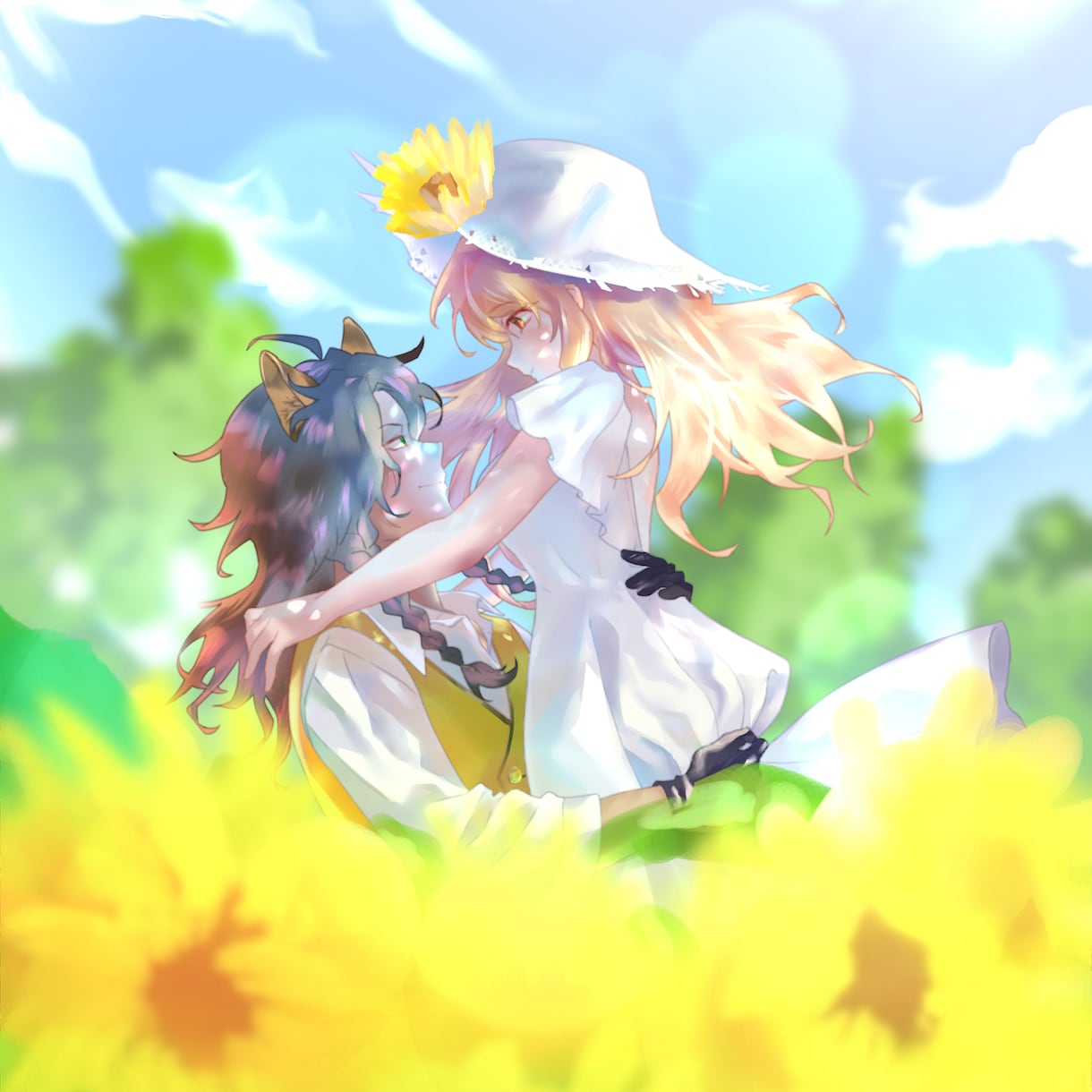 イチャラブなかわいい夢絵、カップル絵、お描きします 夢絵、SNSアイコン、観賞用、カップリング絵、設定画など！ イメージ5