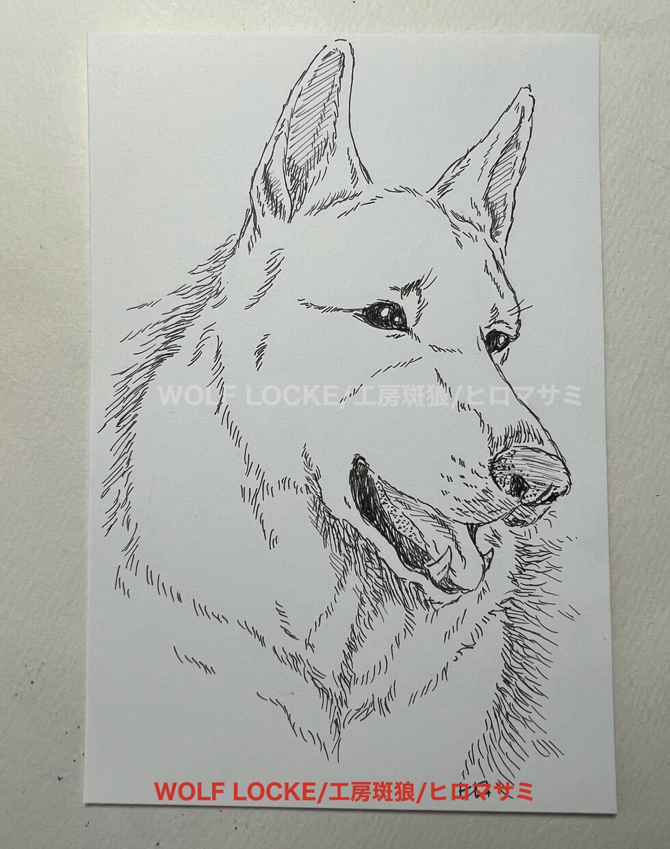 モノクロペンで描く、犬専門の似顔絵描きます 大切なご家族をペン画で一枚一枚、心を込めて手描きします。 イメージ3