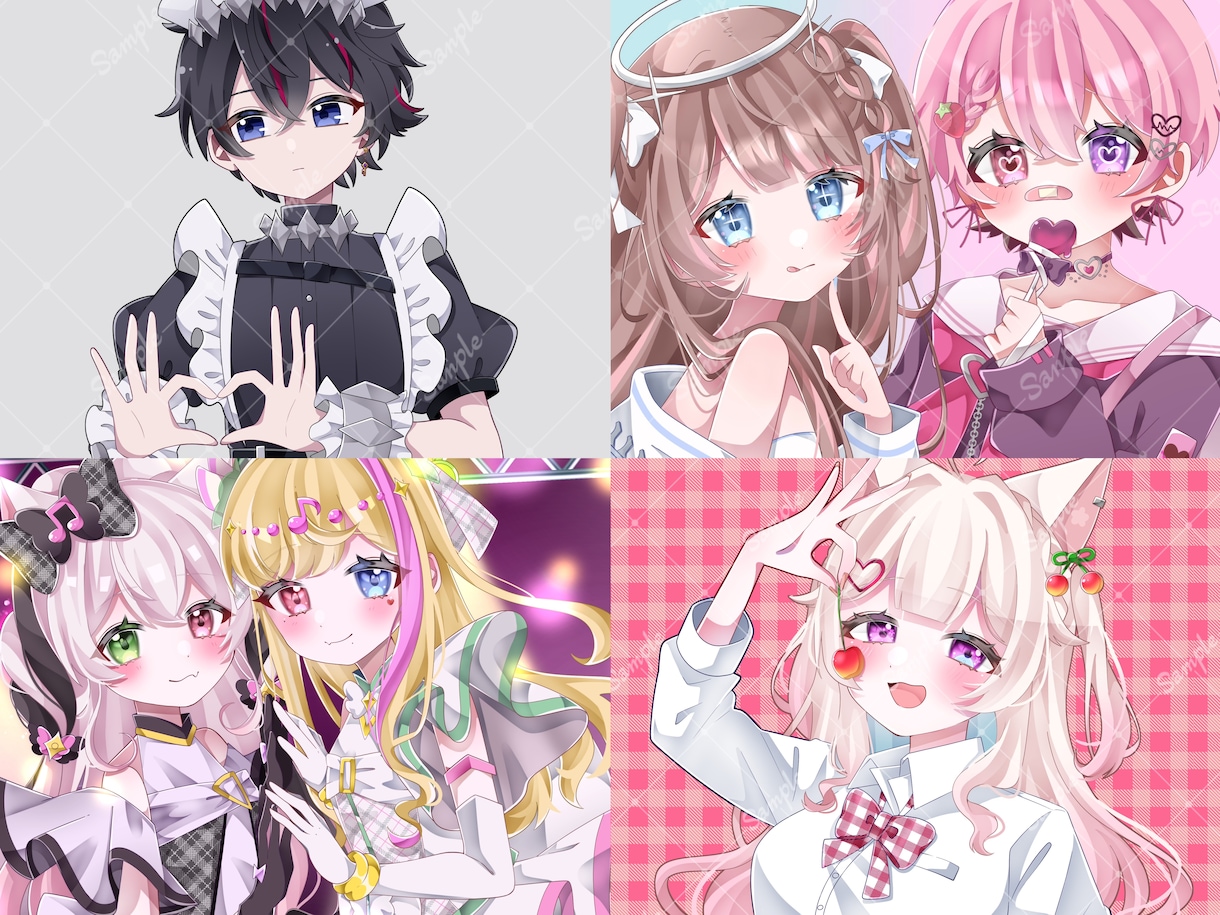 企業実績有！可愛いサムネイルイラスト描きます 目を惹くオリジナルイラストで素敵な歌ってみた動画に！MVも可 イメージ6