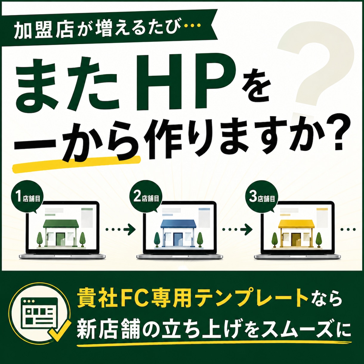 FC加盟店のホームページ制作・横展開を支援します 多店舗・多教室OK｜スタッフが更新しやすいサイトをつくります イメージ2