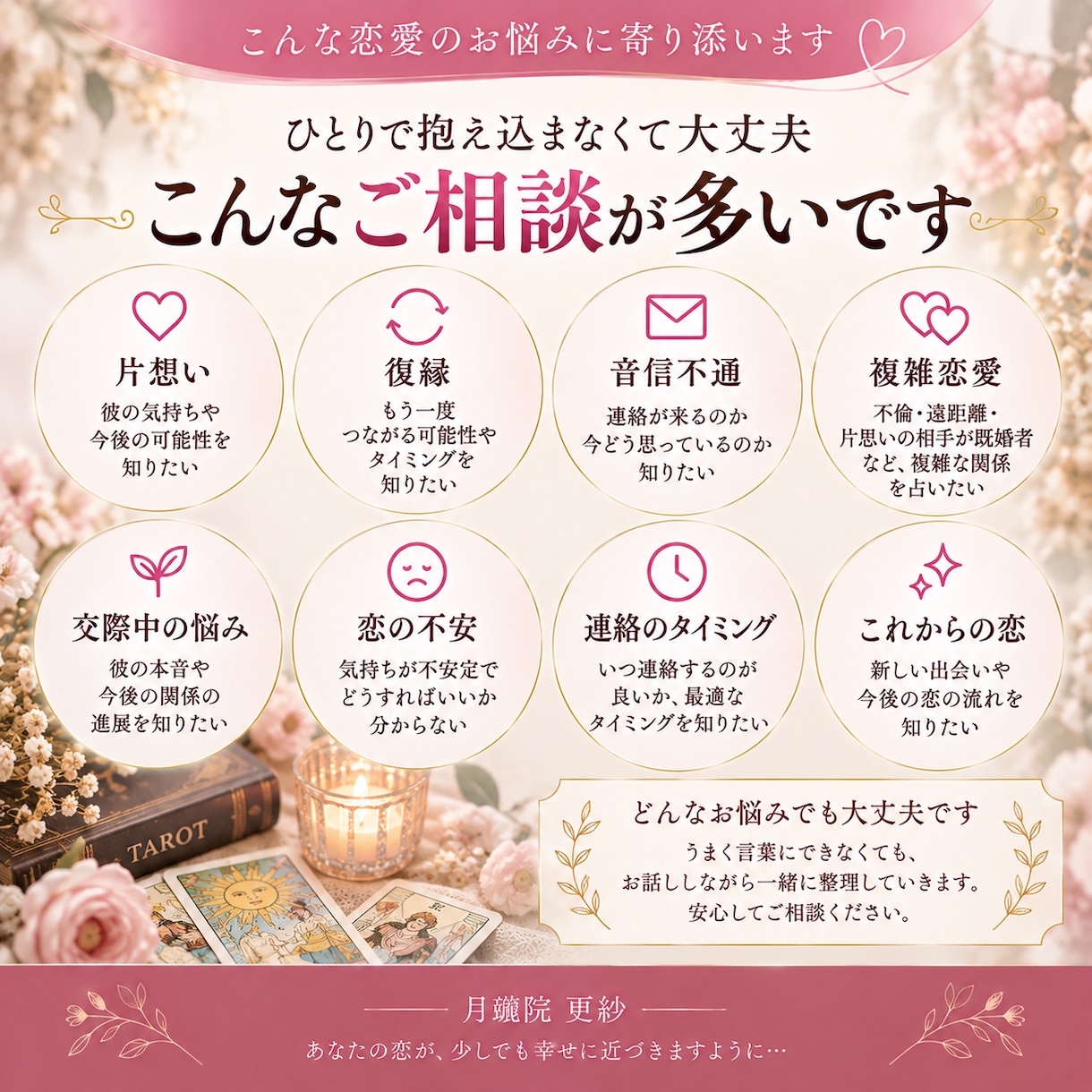 彼の本音と今後を20分チャットで占います 片想い・復縁・音信不通｜リアルタイムで質問しながら恋愛鑑定 イメージ3