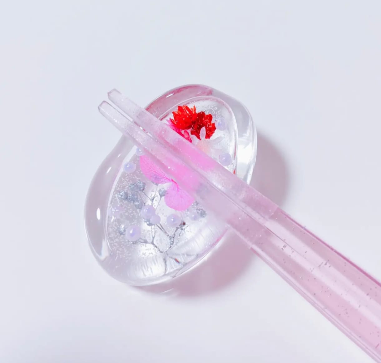 お花で世界で1つだけの箸置きをお作り致します 好きな色のお花とデザインで箸置きをお作り致します イメージ8