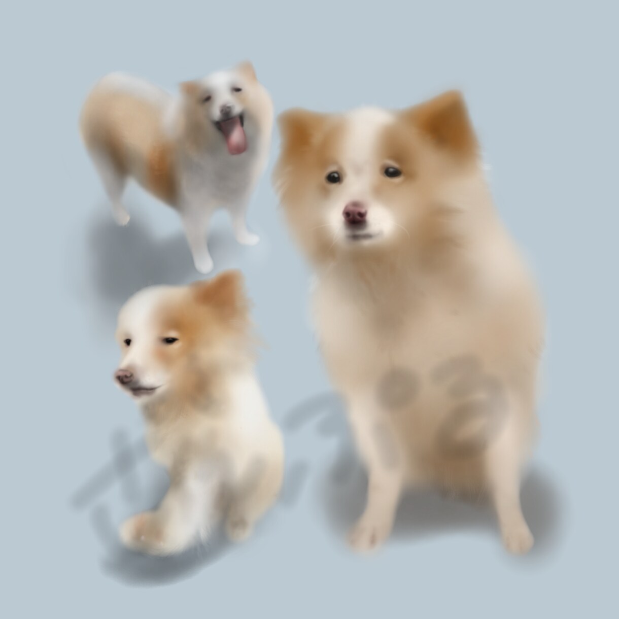 家族をイラストにします 細かい表情まで再現して思い出をイラストに！ イメージ2