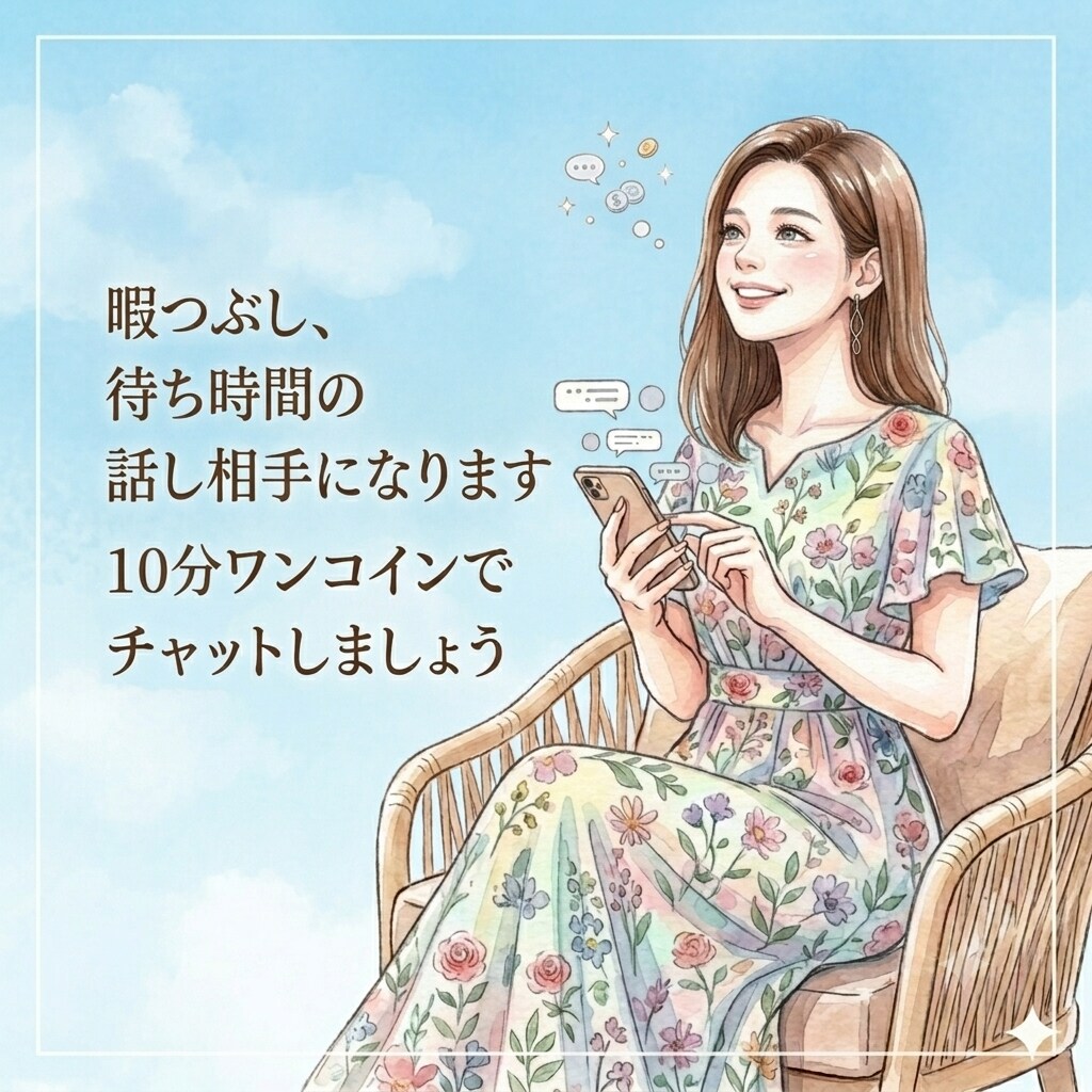 関西弁で音大卒の私が10分チャット相手になります 待ち時間等の暇つぶしにどうぞ！お気軽にメッセージ下さいね イメージ4