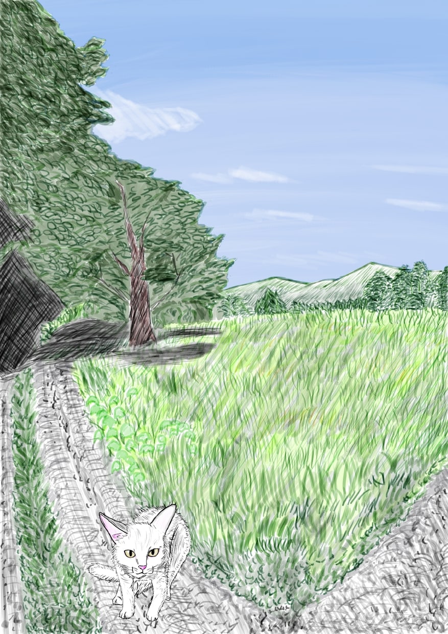 自然や街の背景を描きます 絵の具で書いたようなタッチで描きます! イメージ1
