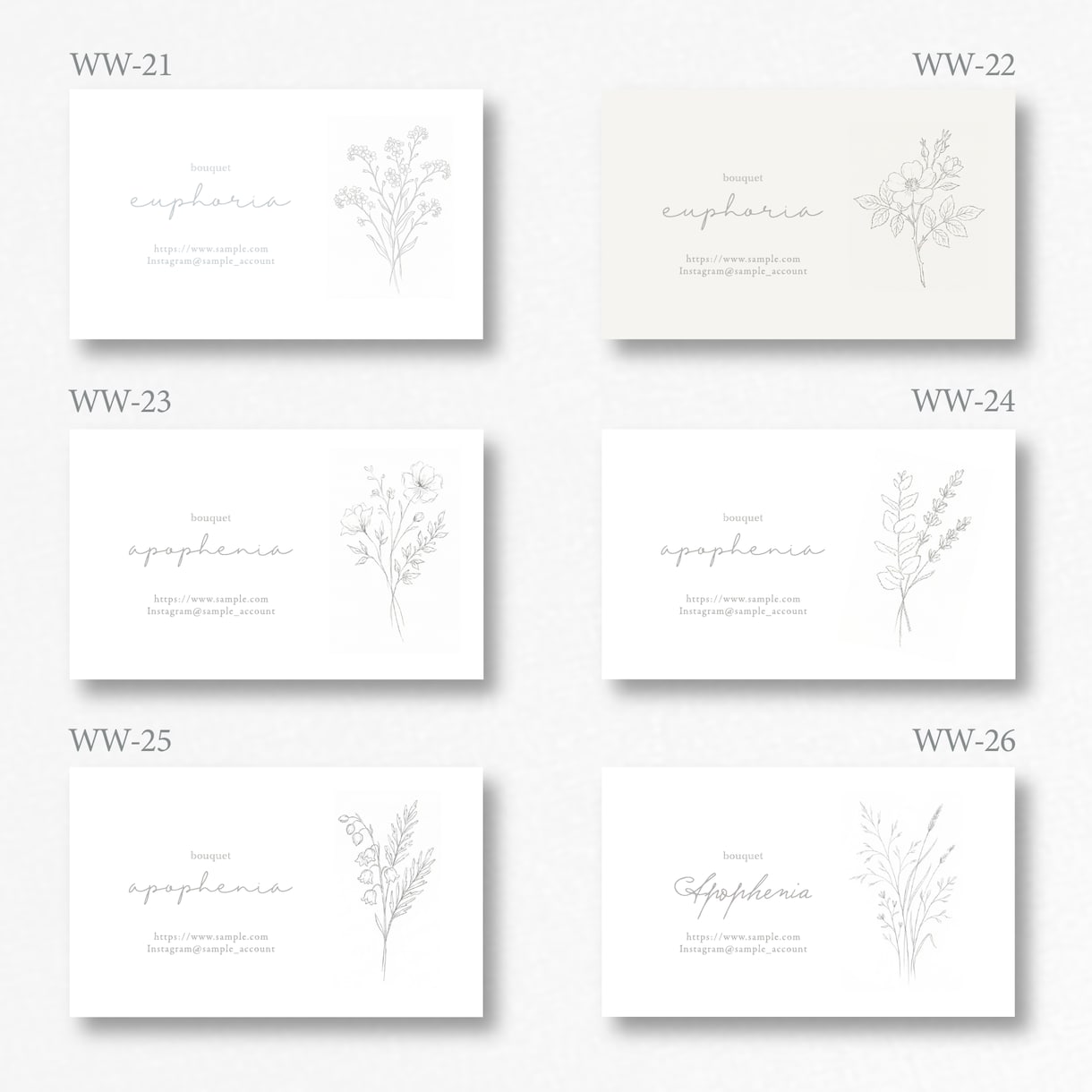 特厚】：繊細な柄の名刺やショップカードを作ります 送料無料で、完成品をお手元までお送りします(※データ譲渡なし イメージ1