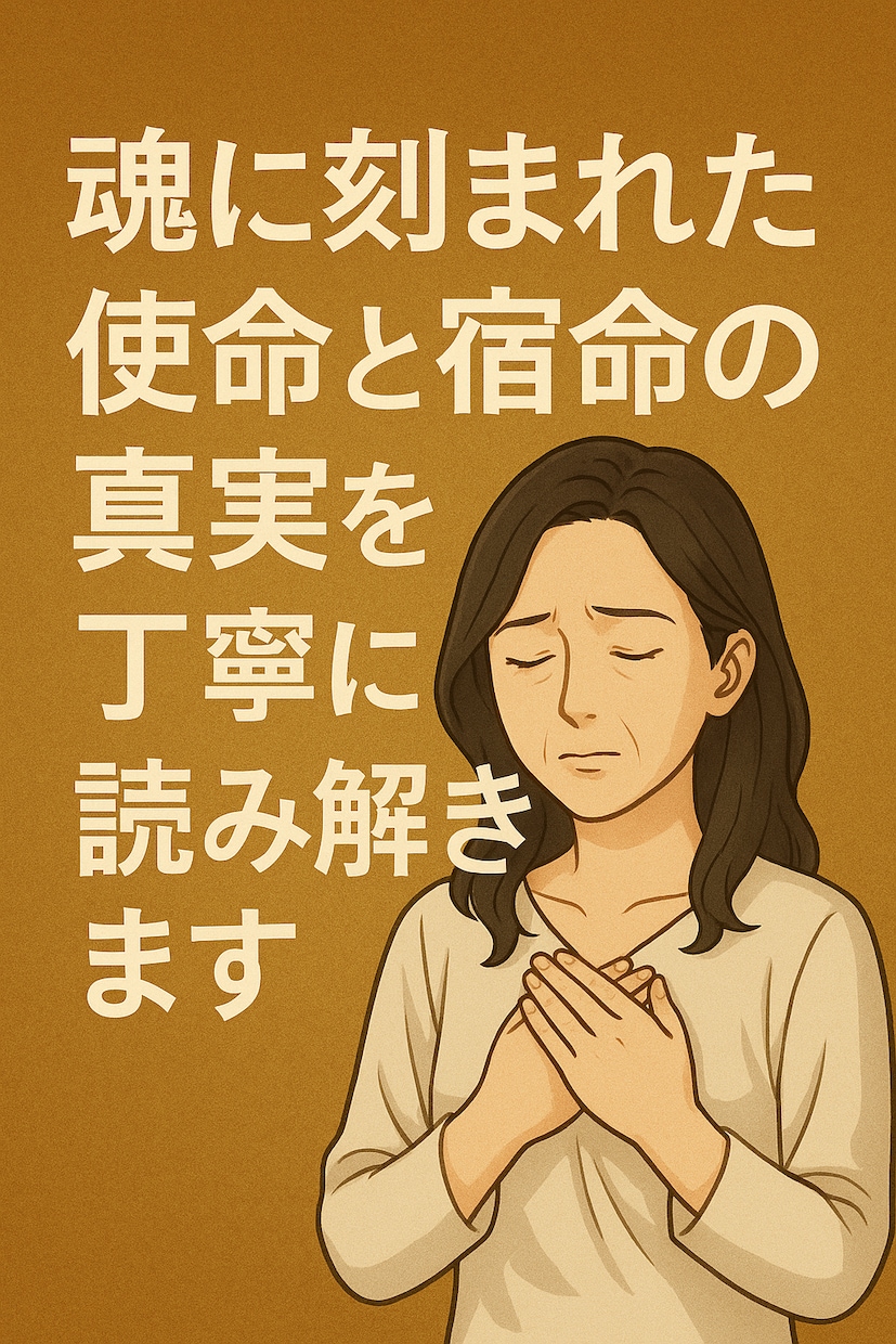 魂に刻まれた使命と宿命の真実を丁寧に読み解きます 迷い続けてきた理由が、あなたの中で一本の線につながる霊視鑑定 イメージ2