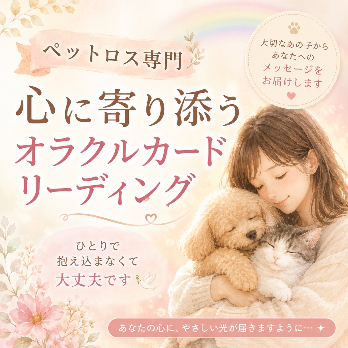 ペットロス専門：あなたの心に寄り添います 大切なあの子を想う心を優しく受け止めます イメージ1