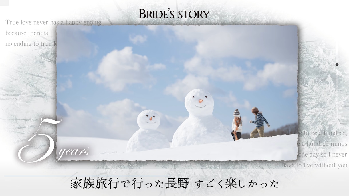 シンプルで見やすいプロフィールムービー制作します テンプレートですが可能な限りご要望通りにカスタマイズ可能！ イメージ3