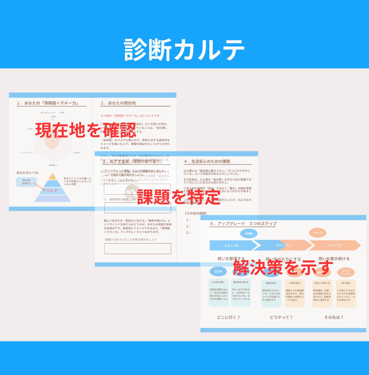 個別面談付！あなたの保険を選ぶ力を診断します 特典付。テストと面談で、あなたの保険の課題をCFP®が診断！ イメージ7
