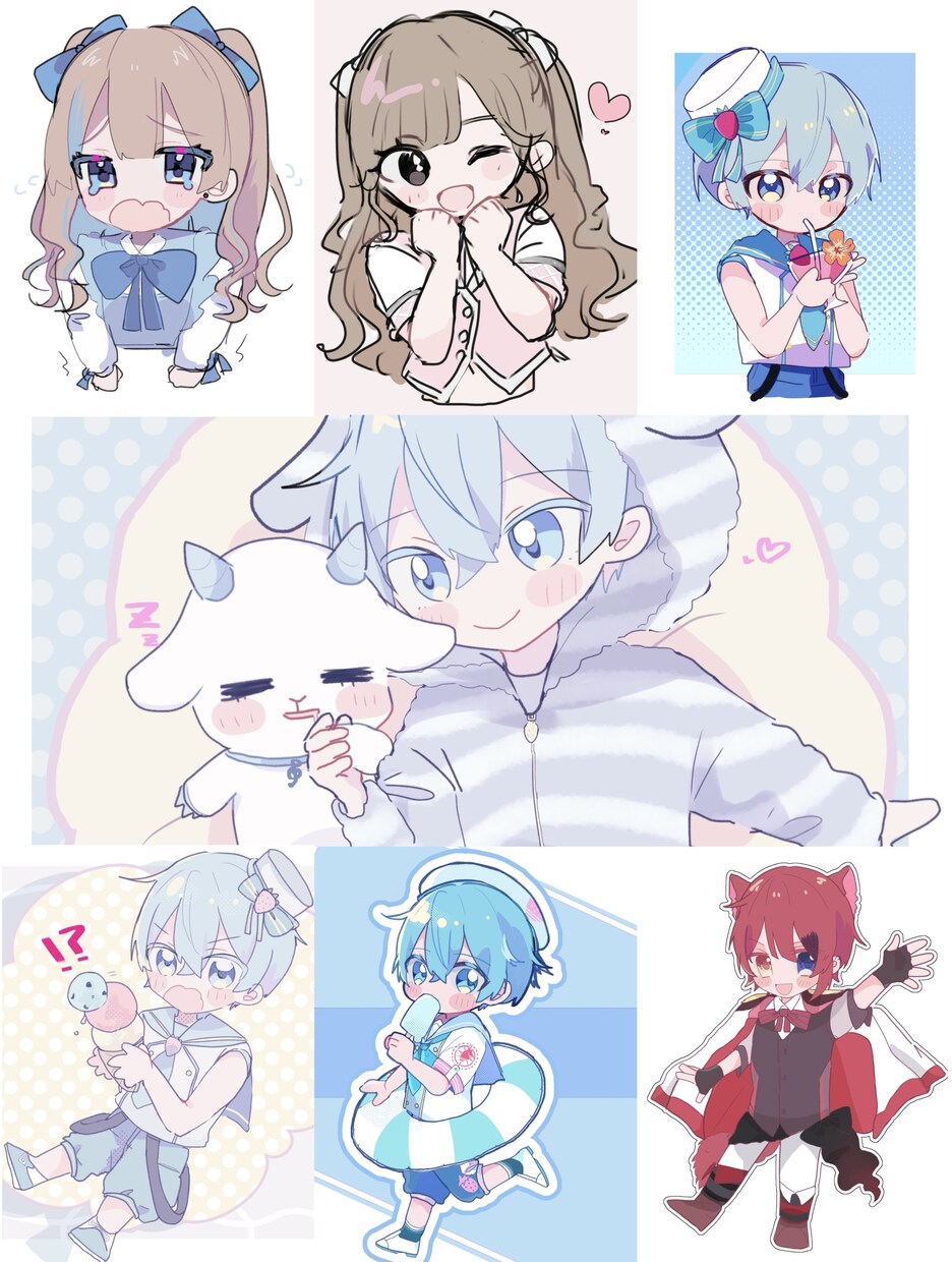 歌い手様VTuber様向け｜厚塗りイラスト描きます 厚塗りイラストを中心にイラスト全般にお仕事承っております！ イメージ3