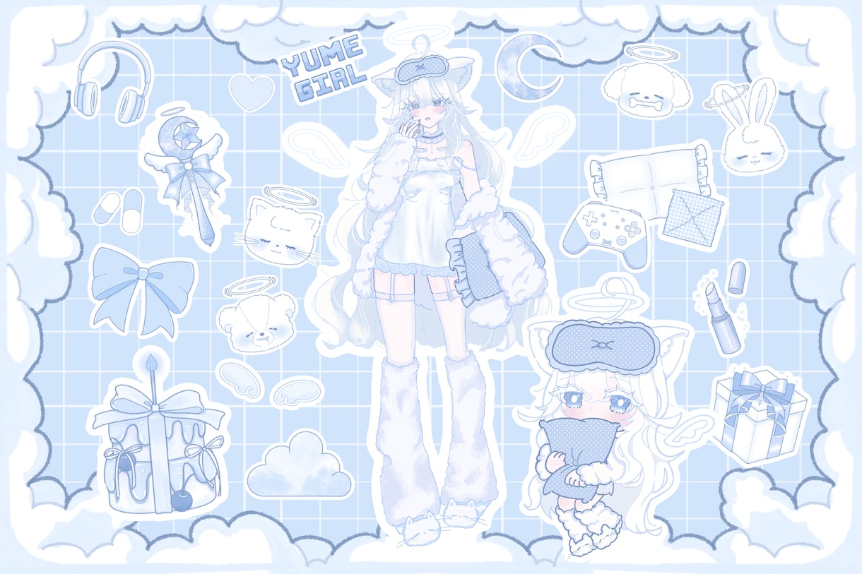 ゆるふわでかわいいイラストを作成します 1枚絵・立ち絵・ミニキャラなども対応可◎ イメージ5