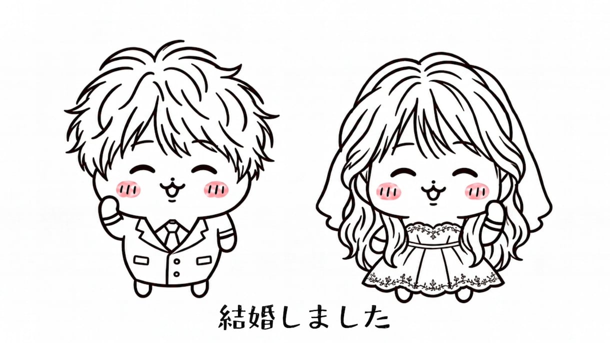 ゆるかわアニメ風のオープニングムービーを制作します 特別でかわちい披露宴の始まりを演出します【新規特別価格】 イメージ3