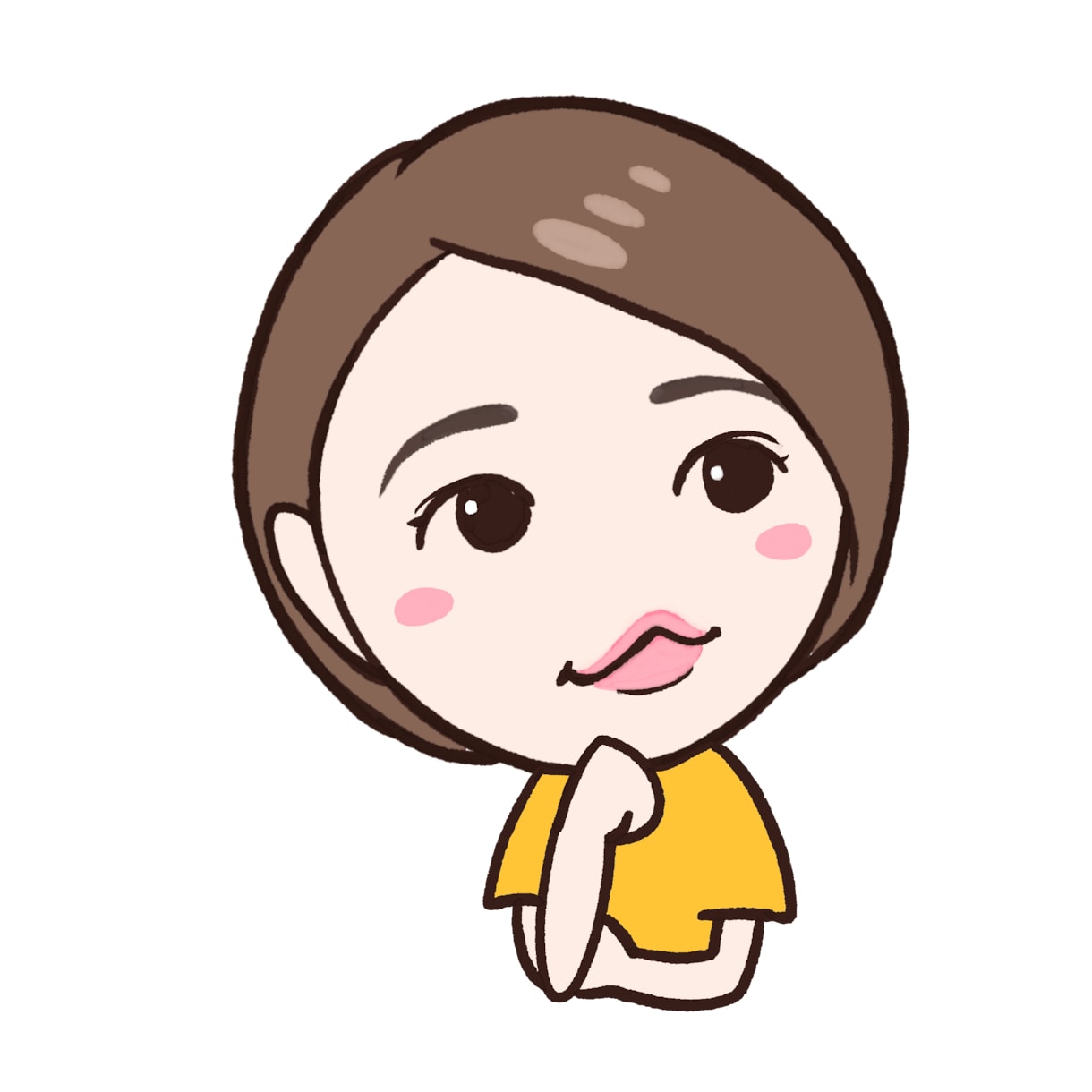 似顔絵挿し絵イラスト作ります インスタの挿絵やアイコンに！シンプルでかわいい似顔絵を！ イメージ5