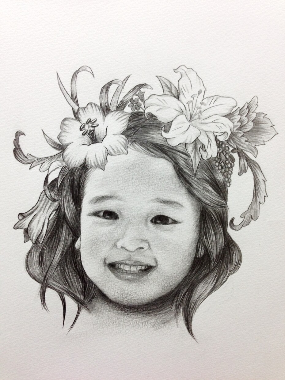 鉛筆でリアルな似顔絵を描かせて頂きます 子供の似顔絵や友人へのプレゼント、ご自身の思い出に。 イメージ2