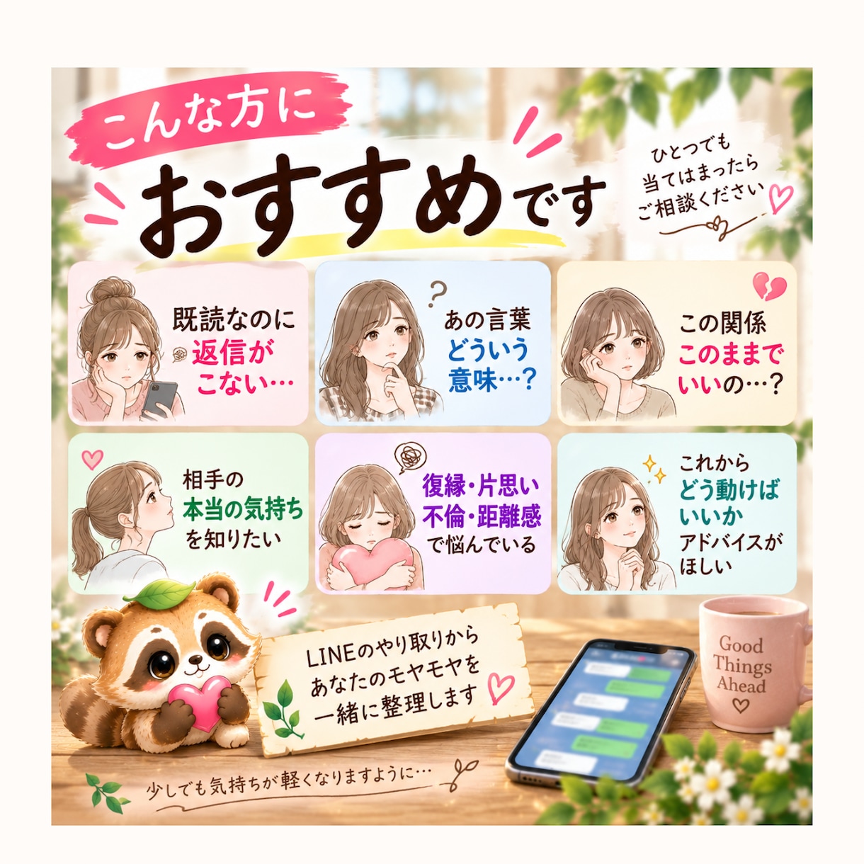LINEの文章から相手の気持ちを読み解きます 言葉の奥にある本音や温度感をやさしく翻訳します イメージ3