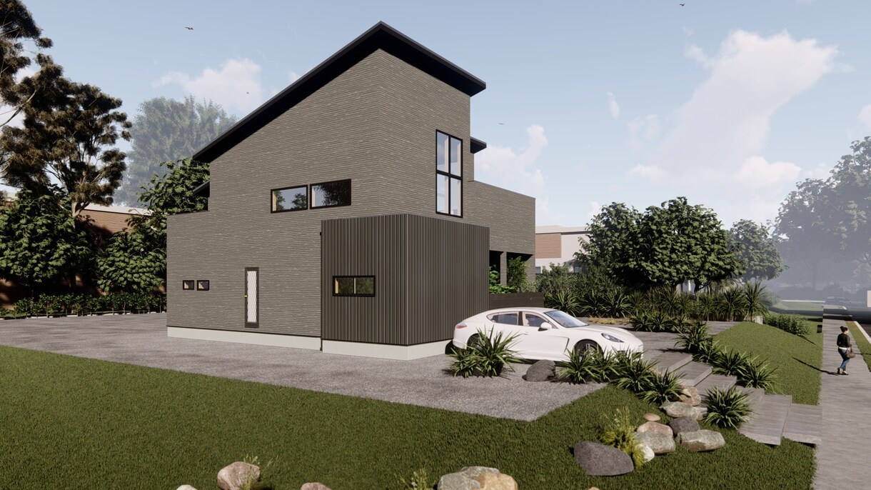 リアルな外観パースを制作します コーディネート提案、建売住宅最適 イメージ5