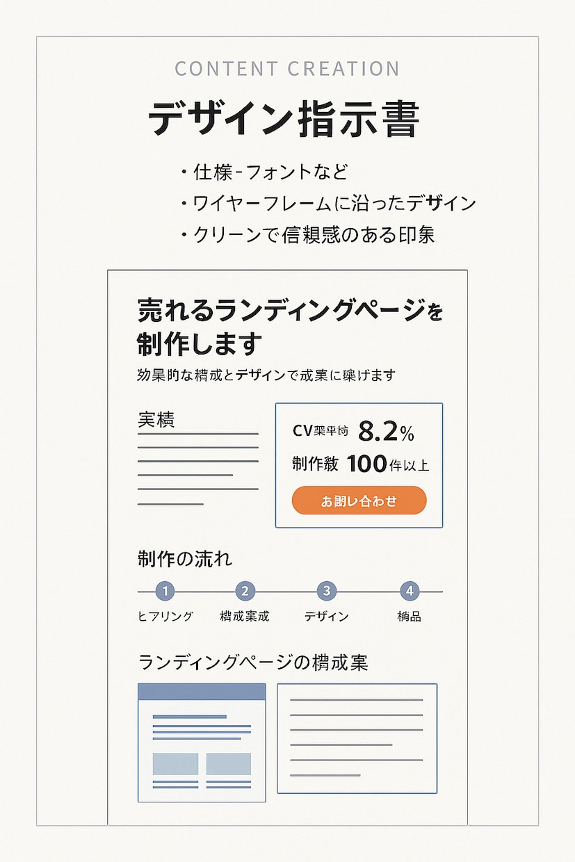 GPTで売れるLP構成と原稿を丸ごと作成します 6,000人指導×GPTで成果重視のLPを短納期で提供します イメージ5