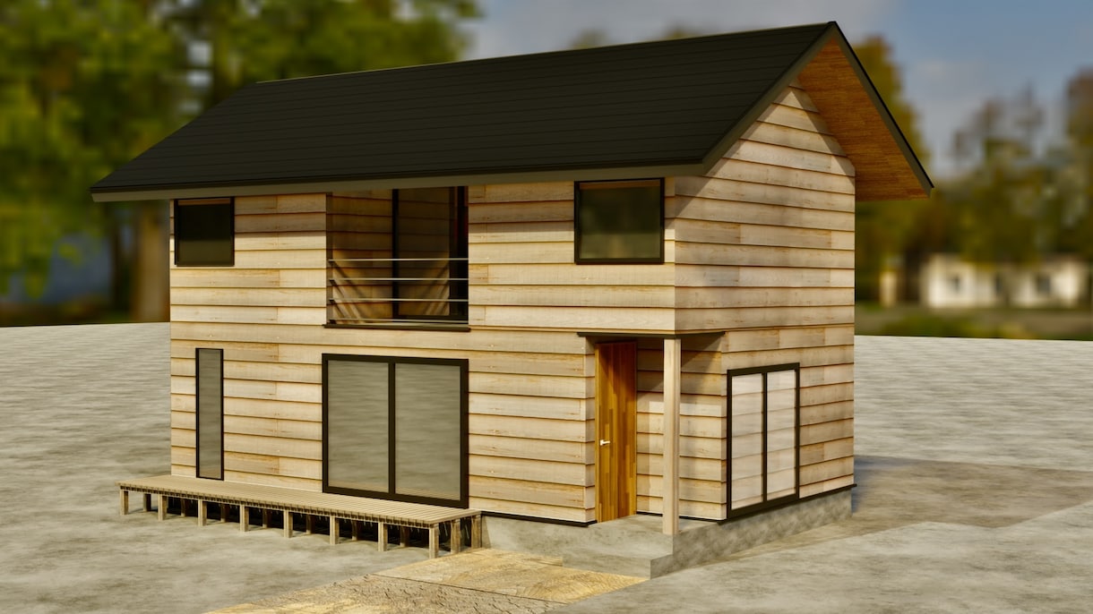 建築外観パースを制作します ３名様限定価格です！お早めにお願いします！ イメージ3