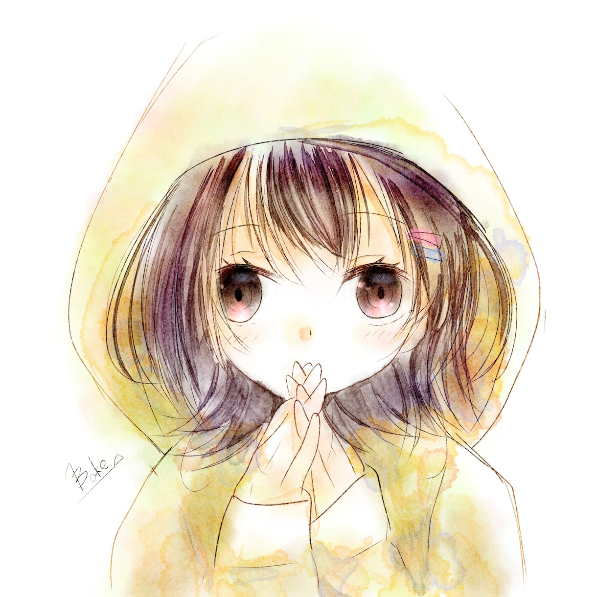 儚い水彩風アイコンお描きします 画用紙に描いたような柔らかいアイコンは如何ですか？ イメージ2