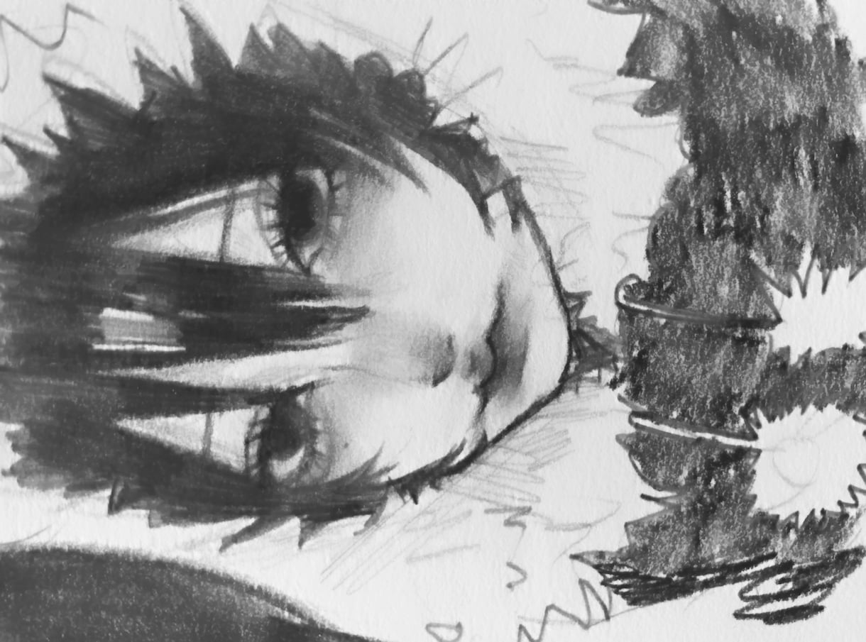 モノトーンアイコン等制作します アナログ、鉛筆、ペンなどで描きます イメージ1
