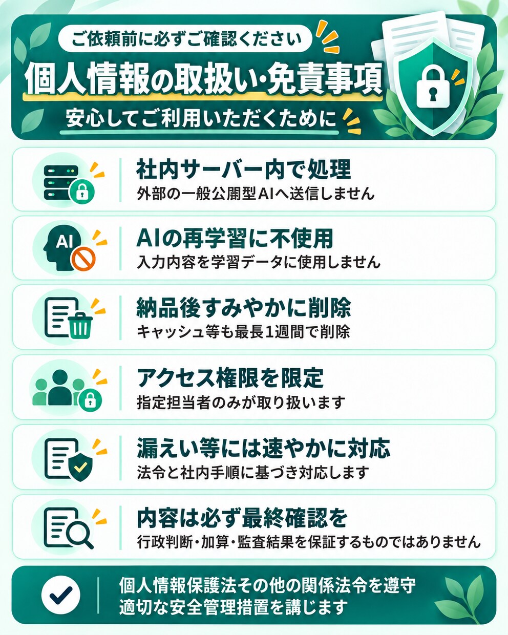 障害福祉事業所向け、書類チェックを行います 【模擬監査】書類１枚３０００円～ イメージ6