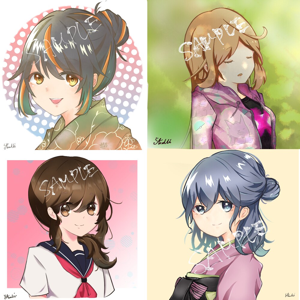 安い！はやい！かわいい！SNS用アイコン描きます 即日対応！キャッチーでかわいいオリジナルアイコン作ります！ イメージ3