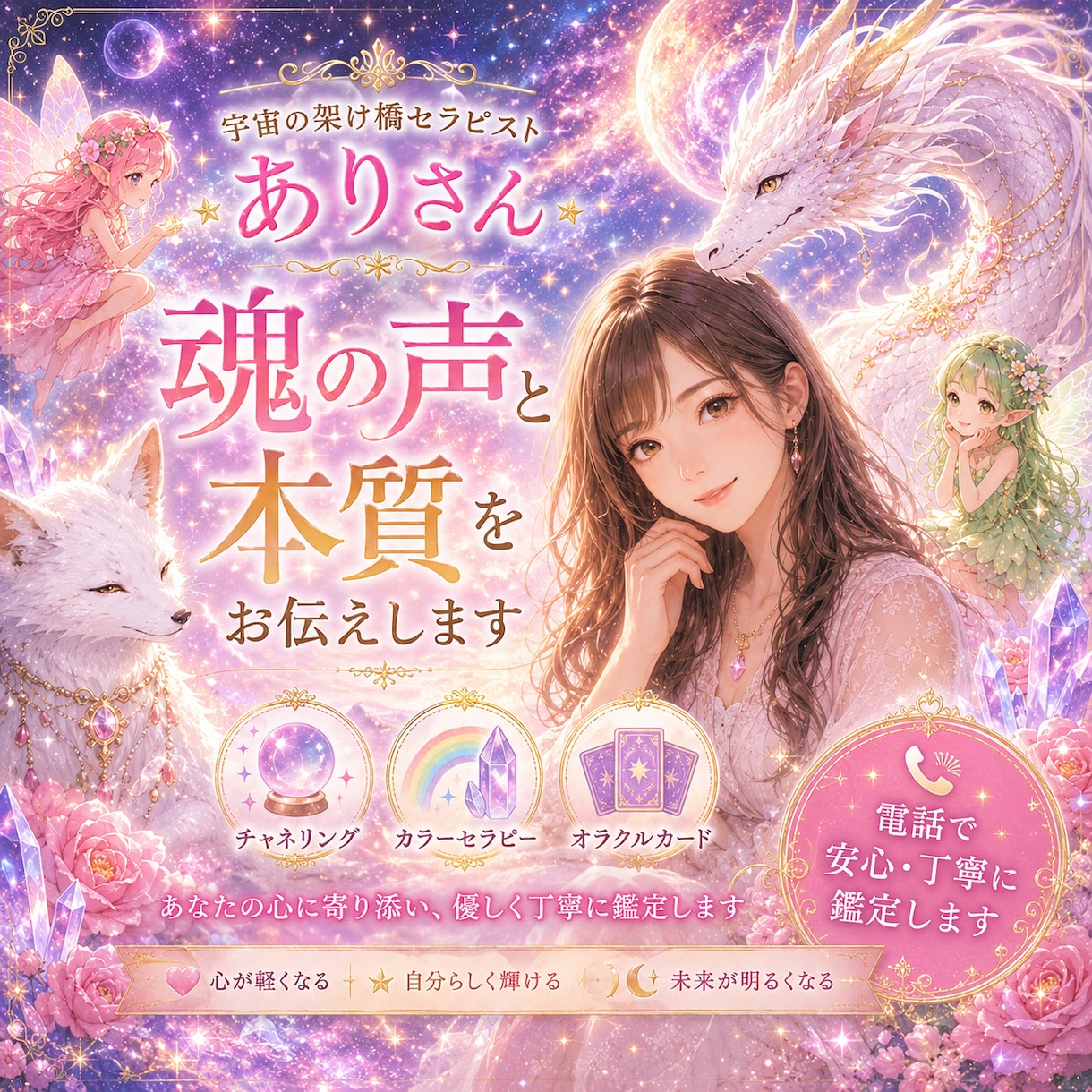 心に寄り添い、本音を優しく読み解きます 恋愛、復縁、仕事、人間関係なんでも聞きます^_^ イメージ1