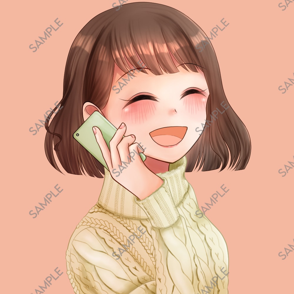 電話相談・占い出品者様応援♪イラスト描きます あなたらしいイラストでココナラ活動を応援いたします！ イメージ3