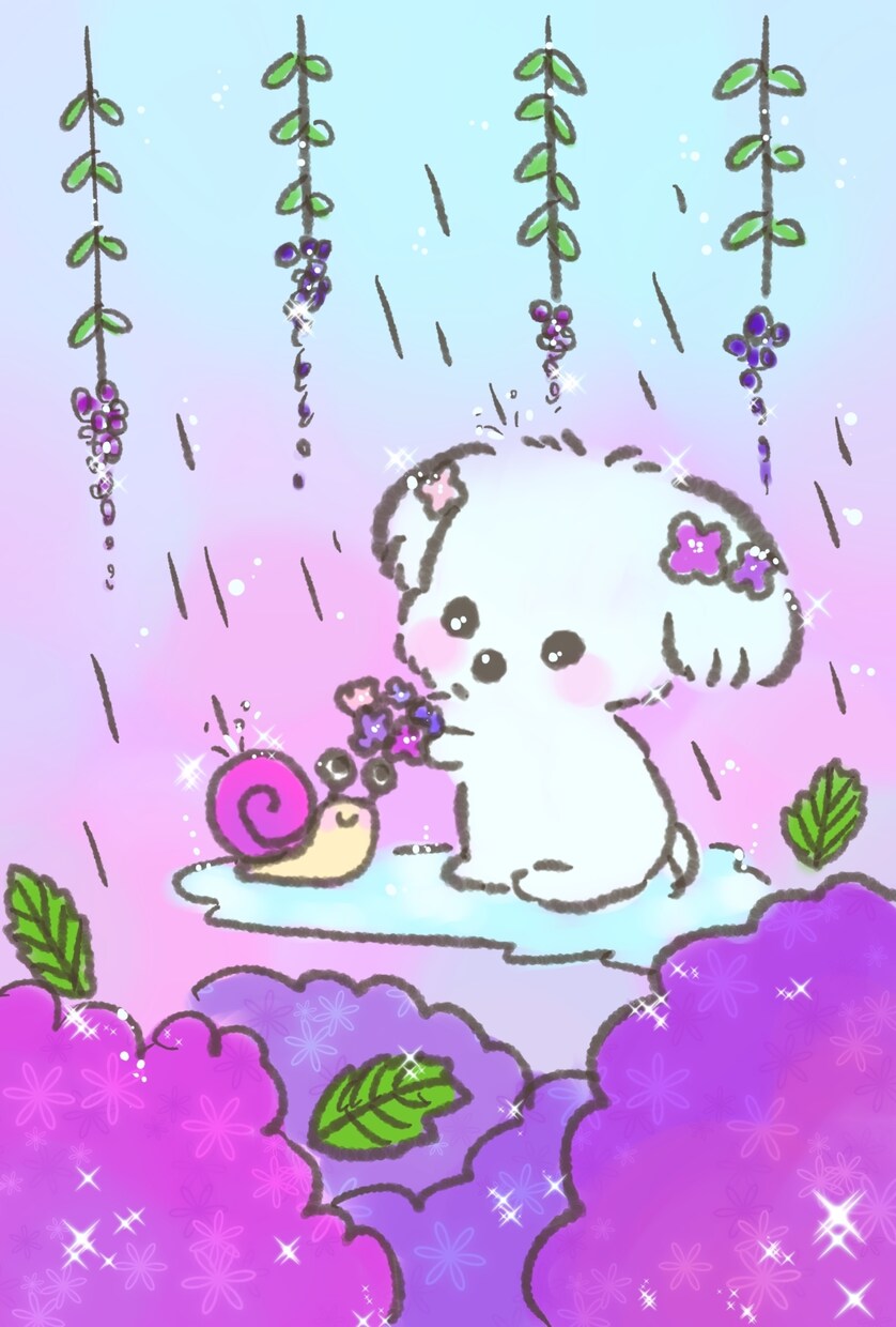 絵本から飛び出したようなイラスト描きます 即納！1枚1000円～！ほんわかイラストに仕上げます！！ イメージ4