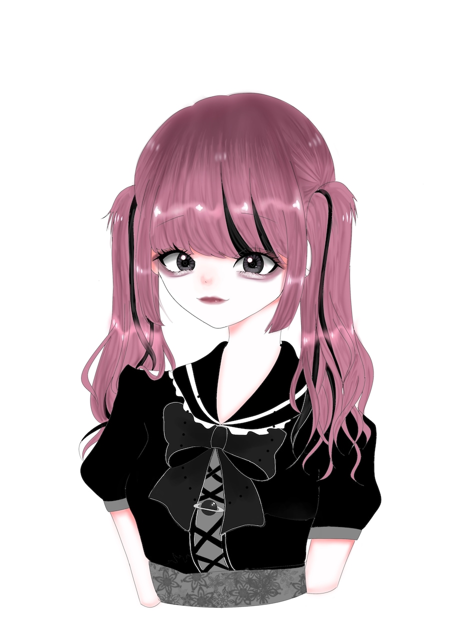 量産型メンヘラ地雷系女子のアイコンイラスト描きます 世界で唯一無二のアイコン!!! イメージ2