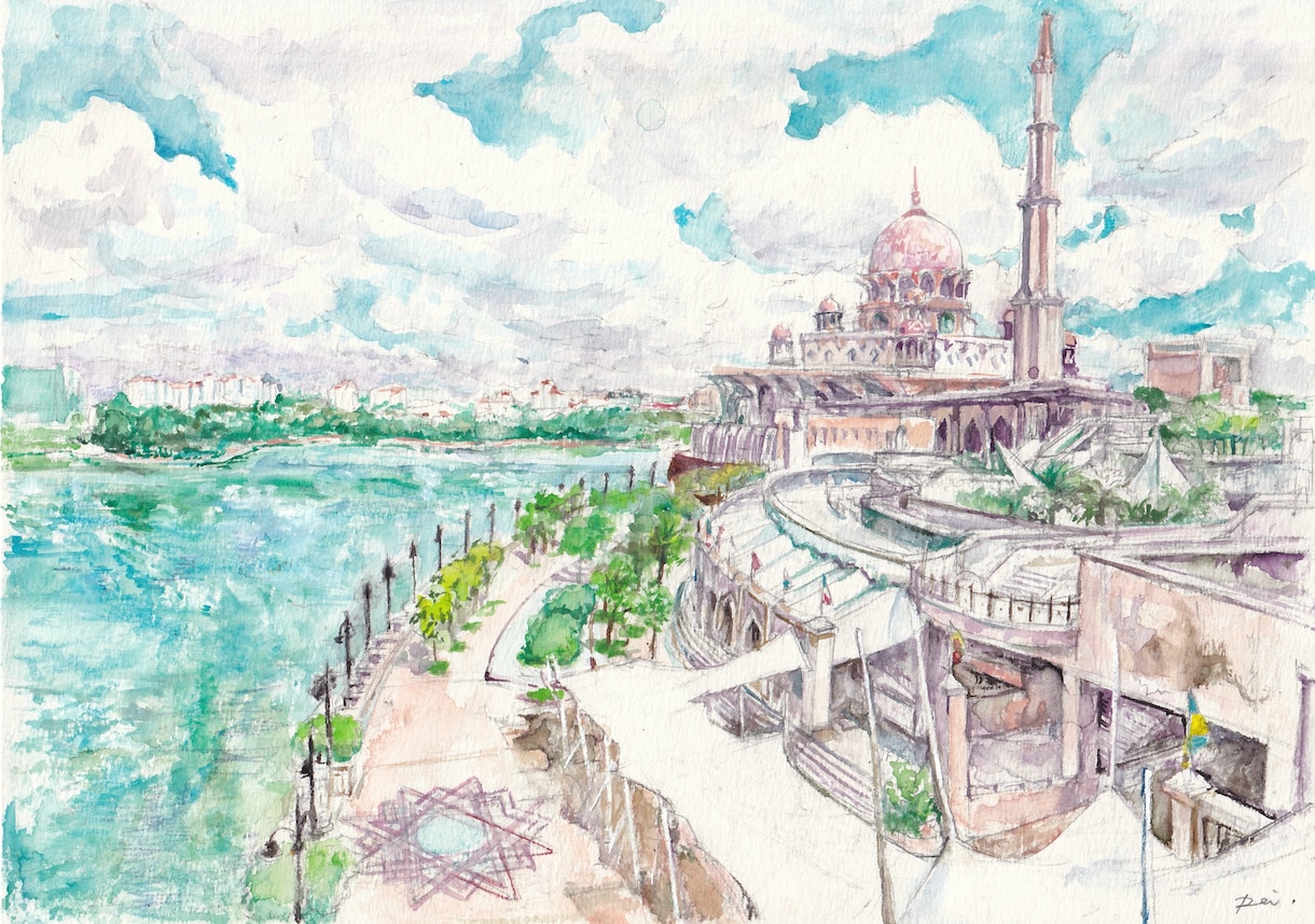 用途に合わせて美しい風景、背景、パース画を描きます アナログ、デジタル対応。背景、俯瞰図、マップイラストなど。 イメージ7