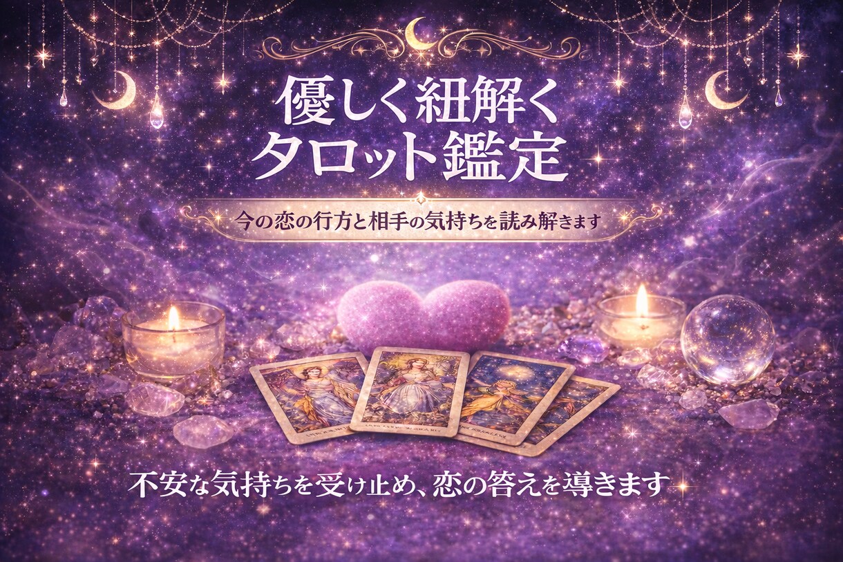 恋の迷いを整理し本音と未来を占います 今の恋がどう進むか見つめる時間 イメージ4