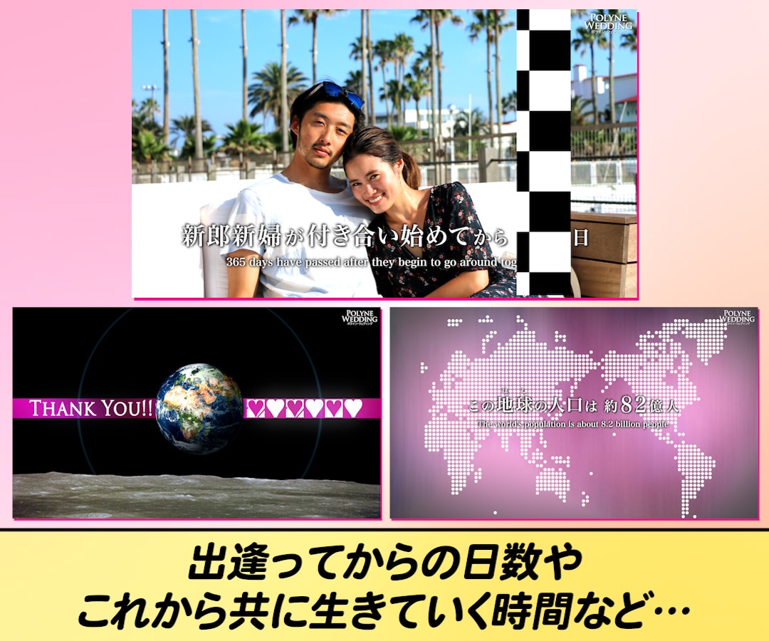 ミスチルの365日で感動的な結婚式ムービー作ります ミスチル人気曲「365日」のライブ映像の世界観で感動を演出！ イメージ4