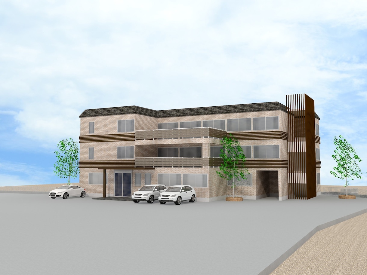 建物外観、撮影用セット、模型を３Ｄモデリングします 建築士、建築施工管理技士が計画・コーディネートします。 イメージ1