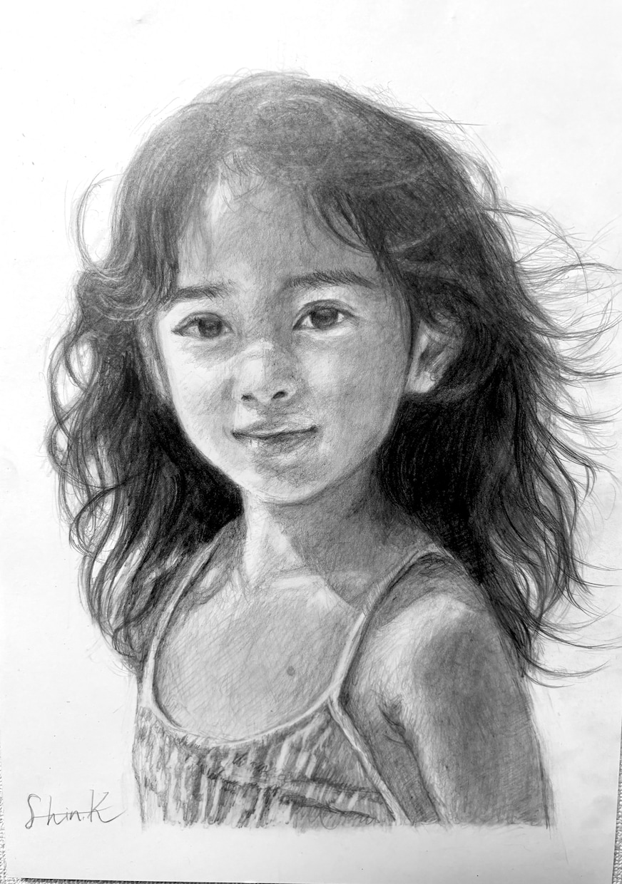 リアル鉛筆画　写真から心に残るものを制作します 思い出に残る一枚を残しませんか。 イメージ2
