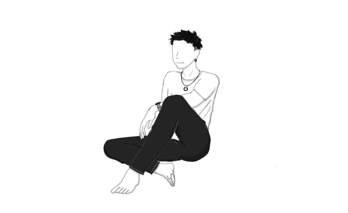 こういうイラストすぐ描きます モノクロのイラストをすぐ描きます イメージ3