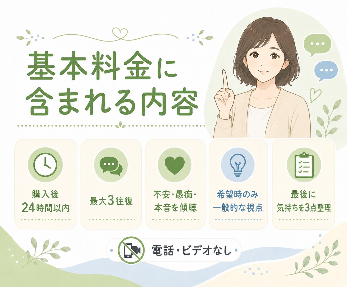 看護師・介護経験者が介護の悩みを丁寧に伺います 家族には言えない疲れや本音を文字で受け止めます イメージ3